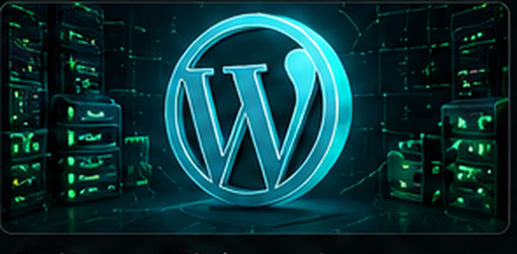 WordPress em infraestrutura de servidores, representando desempenho, segurança e manutenção em VPS
